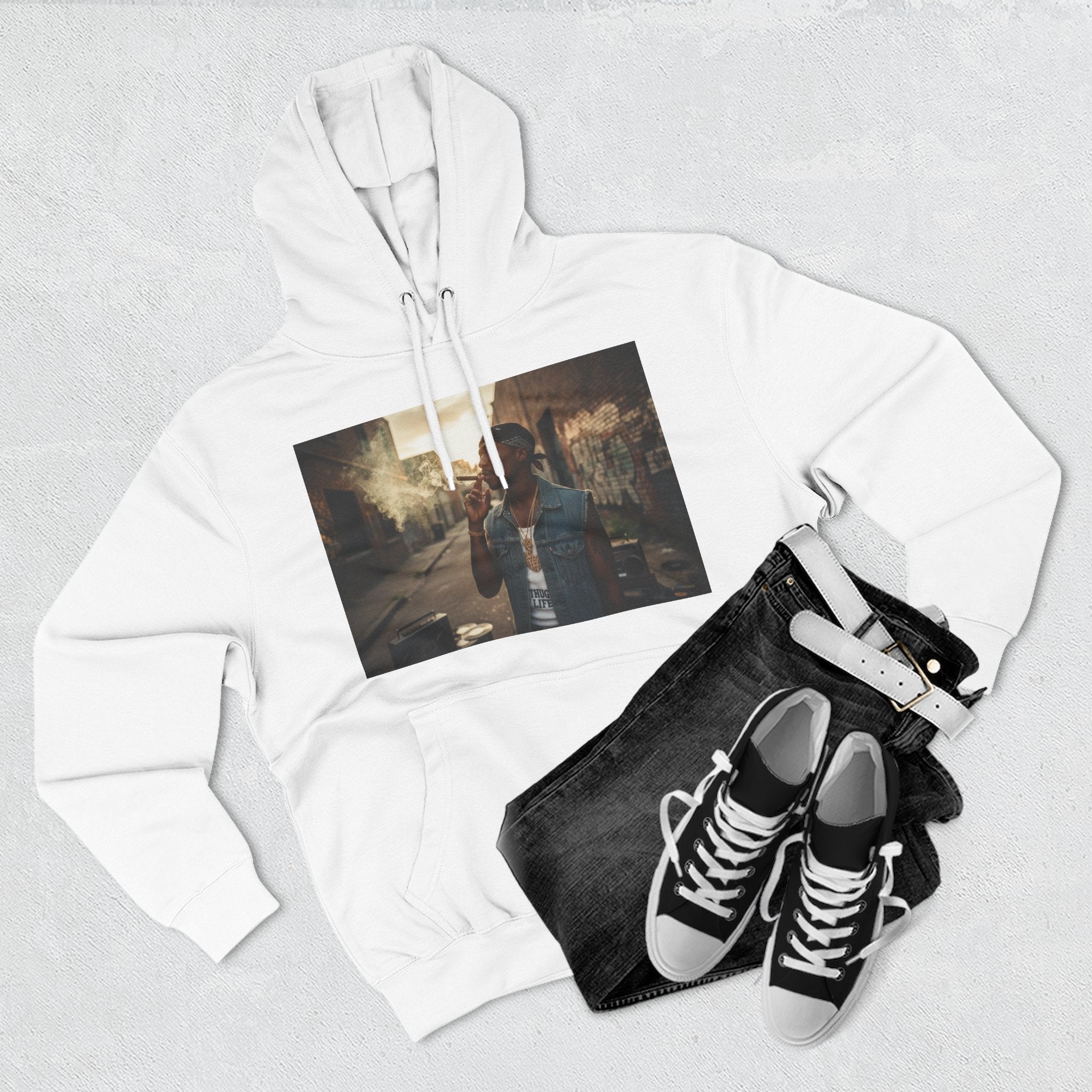 90s Hip Hop Legend Hoodie - Iconic Rapper